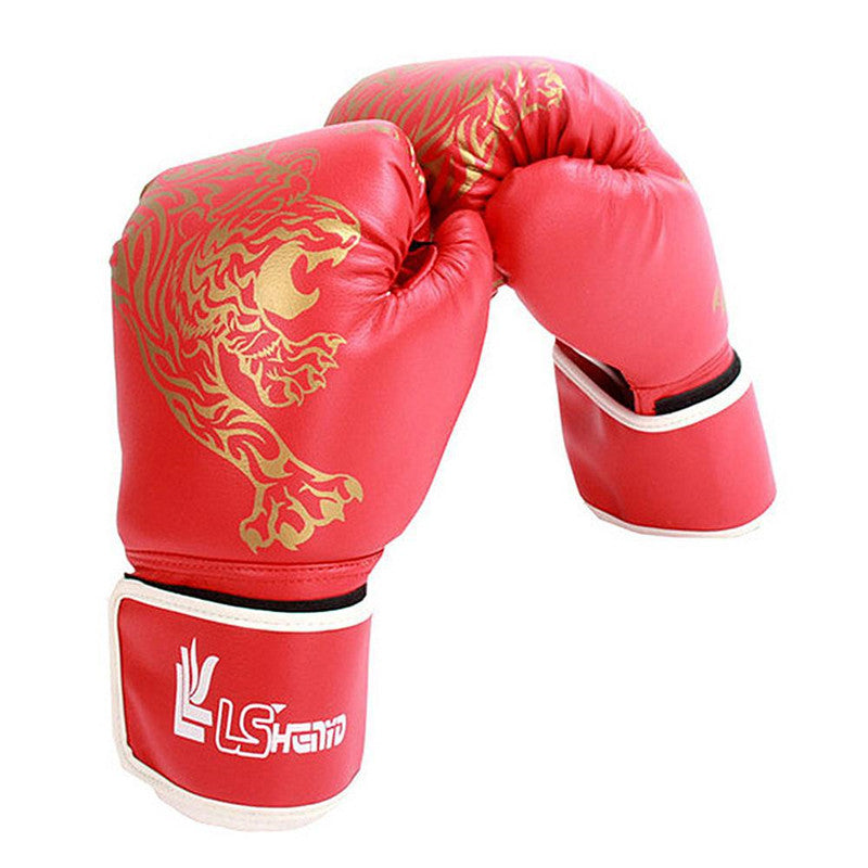 Gants de Boxe Tigre Flamme – Cuir PU Résistant Enfant Adulte
