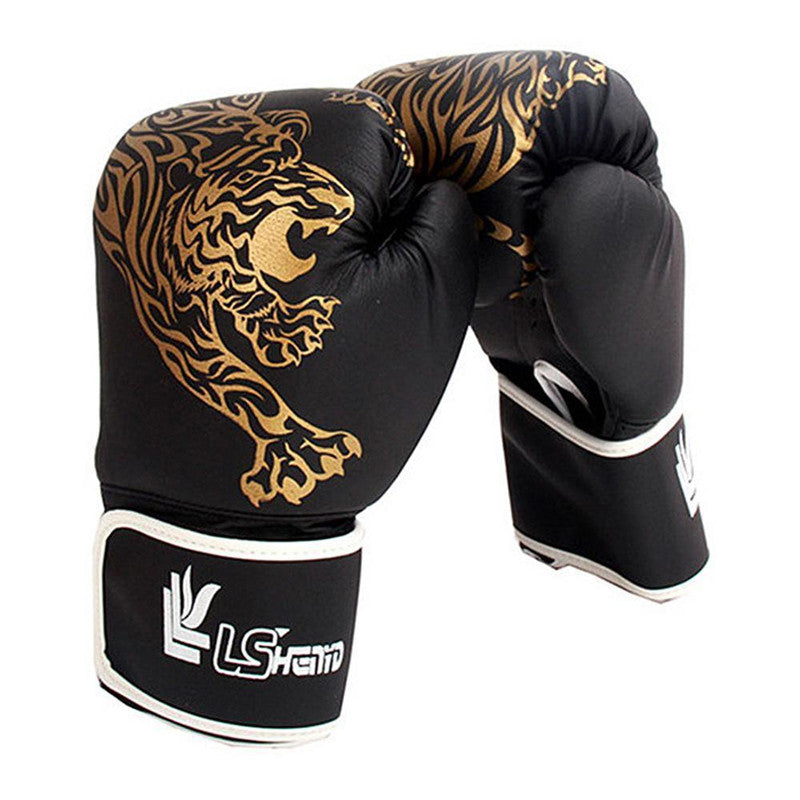 Gants de Boxe Tigre Flamme – Cuir PU Résistant Enfant Adulte