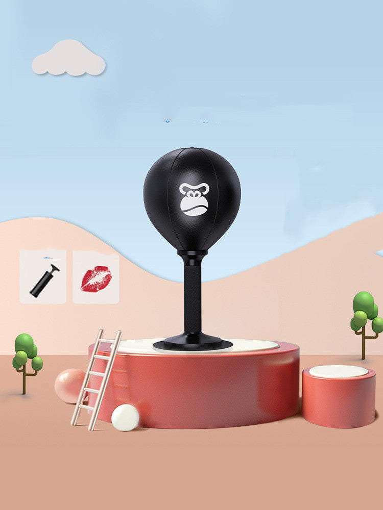 Ballon de Boxe Bureau Enfant – Ours & Singe Réaction Réflexes